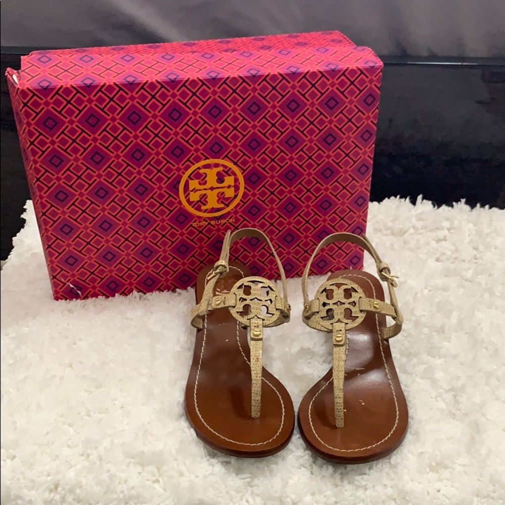 Tory Burch Snake Print sandals